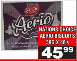 Advance Cash n Carry NATIONS CHOICE AERIO BISCUITS 30G X 48's offer