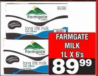 Advance Cash n Carry FARMGATE MILK 1L X 6's offer