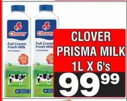 Advance Cash n Carry CLOVER PRISMA MILK 1L X 6's offer