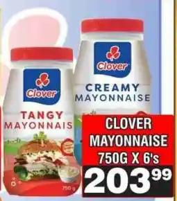 Advance Cash n Carry Clover Mayonnaise 750g x 6's offer