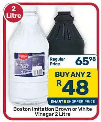 Pick n Pay Hypermarket Boston Imitation Brown or White Vinegar 2 Litre offer