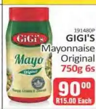 KitKat Cash and Carry GIGI'S Mayonnaise Original 750g 6s offer