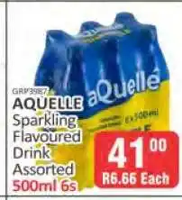KitKat Cash and Carry AQUELLE Sparkling Flavoured Drink Assorted 500ml 6s offer