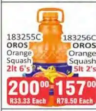 KitKat Cash and Carry OROS Orange Squash 2lt 6's offer
