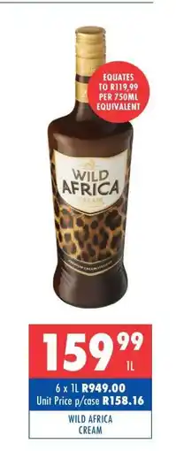 Ultra Liquors Wild Africa Cream offer
