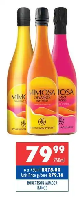 Ultra Liquors ROBERTSON MIMOSA RANGE offer