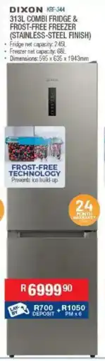 Cash Crusaders Dixon combi fridge & frost-free freezer offer