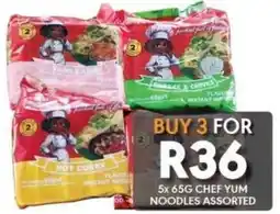 OBC Meat & Chicken CHEF YUM NOODLES ASSORTED offer