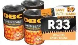 OBC Meat & Chicken OBC Baked Beans in Tomato Sauce offer