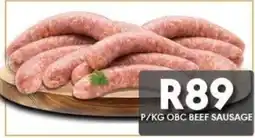 OBC Meat & Chicken OBC BEEF SAUSAGE offer