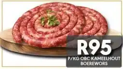 OBC Meat & Chicken OBC KAMEELHOUT BOEREWORS offer