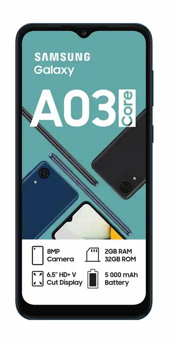 Incredible Connection Samsung Galaxy A03 Core Dual Sim Blue offer