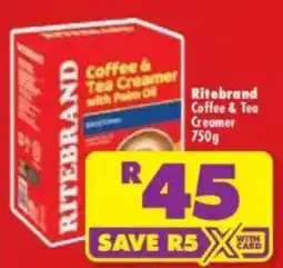 Shoprite Ritebrand Coffee & Tea Creamer offer