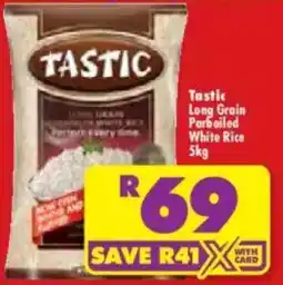 Shoprite Tastic Long Grain Parboiled White Rice offer