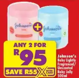 Shoprite Johnson's Baby Lightly Fragranced/Unscented Baby Jelly offer