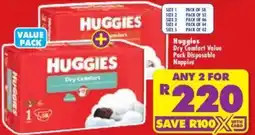 Shoprite Huggies Dry Comfort Nappies offer