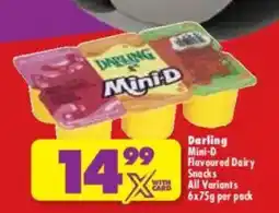 Shoprite Darling Mini-D Flavoured Dairy Snacks offer