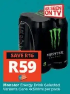 Checkers Monster Energy Drink offer