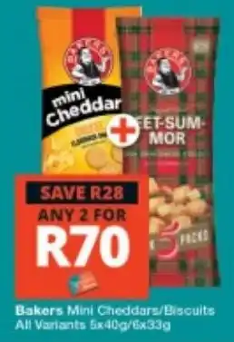 Bakers Mini Cheddars/Biscuits