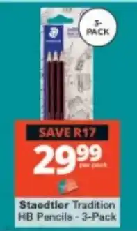 Checkers Staedtler Tradition HB Pencils offer