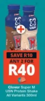 Checkers Clover Super M USN Protein Shake offer