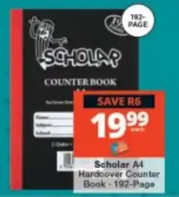 Checkers Scholar A4 Hardcover Counter Book offer