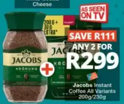 Checkers Jacobs Instant Coffee All Variants offer