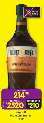 Shoprite Liquor Klipdrift Premium Brandy offer