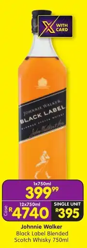 Shoprite Liquor Johnnie Walker Black Label Blended Scotch Whisky offer