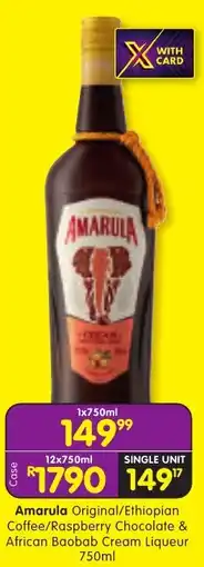 Shoprite Liquor Amarula Cream Liqueur offer