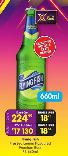 Shoprite Liquor Flying Fish Pressed Lemon Flavoured Premium Beer offer