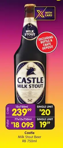 Shoprite Liquor Castle Milk Stout Beer offer