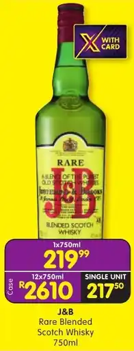 Shoprite Liquor J&B Rare Blended Scotch Whisky offer