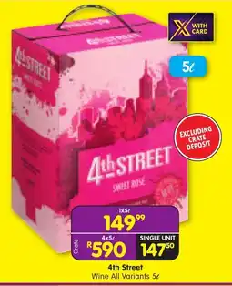 Shoprite Liquor 4th Street Wine All Variants offer
