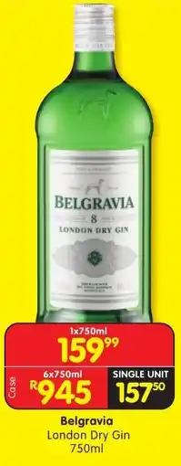 Shoprite Liquor Belgravia London Dry Gin offer