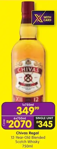Shoprite Liquor Chivas Regal 12-Year-Old Blended Scotch Whisky offer