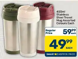 Pick n Pay Hypermarket Stainless Steel Travel Mug Assorted offer