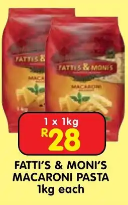 Shoprite FATTI'S & MONI'S MACARONI PASTA offer