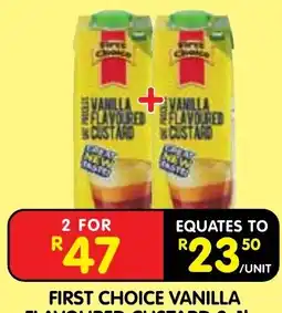 Shoprite First Choice Vanilla Flavoured Custard offer