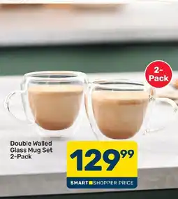 Pick n Pay Hypermarket Double Walled Glass Mug Set offer