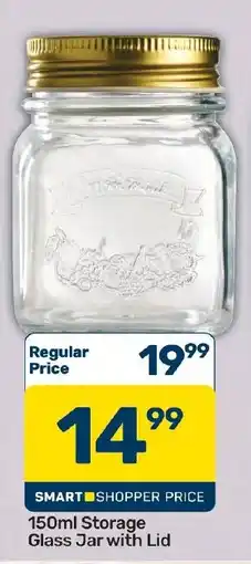 Pick n Pay Hypermarket 150ml Storage Glass Jar with Lid offer