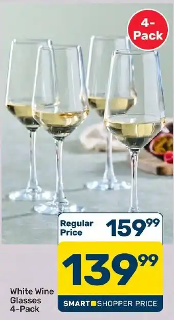 Pick n Pay Hypermarket White Wine Glasses 4-Pack offer