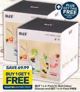 Pick n Pay Hypermarket Day Hi-Ball Colour Glasses offer