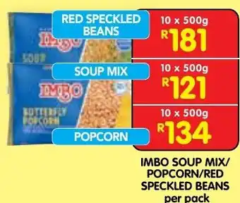 Shoprite IMBO SOUP MIX/POPCORN/RED SPECKLED BEANS offer