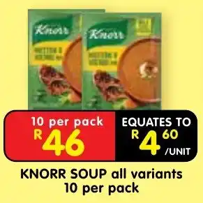 Shoprite KNORR SOUP offer