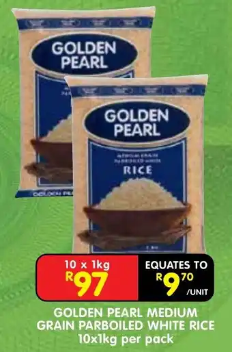 Shoprite GOLDEN PEARL MEDIUM GRAIN PARBOILED WHITE RICE offer