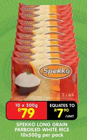 Shoprite Spekko Long Grain Parboiled White Rice offer