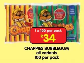 Shoprite CHAPPIES BUBBLEGUM offer