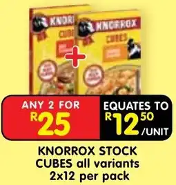 Shoprite KNORROX CUBES offer