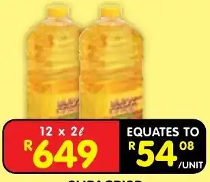 Shoprite Sunflower Oil offer